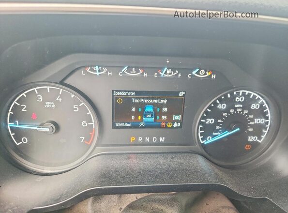 1FTEW1CP0MFA92569 2021 FORD F150 Gray Սարքավորումների վահանակի տեսք