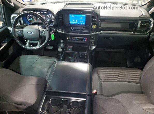 1FTEW1CP0MFB27255 2021 FORD F150 Black Vista del salpicadero