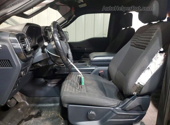 1FTEW1CP0MFB27255 2021 FORD F150 Black Vista interior delantera
