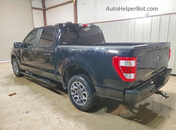 1FTEW1CP0MFB27255 2021 FORD F150 Black Trasero izquierdo