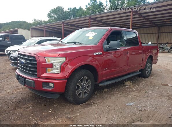 1FTEW1CP1GFC78755 2016 FORD F150 Красный Передняя левая четверть