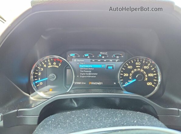 1FTEW1CP1GKF57145 2016 FORD F150 Silver ხელსაწყოთა პანელის ხედი