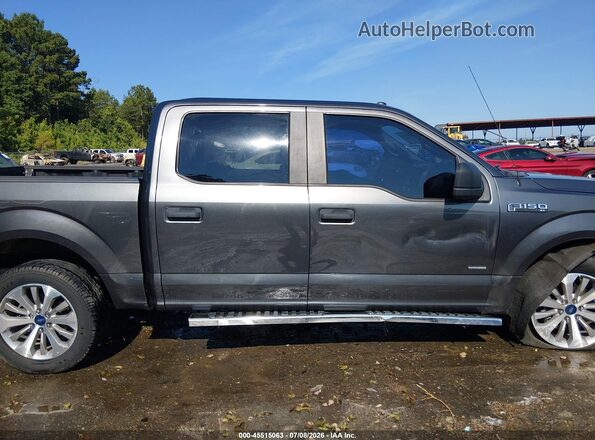 1FTEW1CP1HFC80619 2017 FORD F150 Gray Սալոնի հետևի տեսք