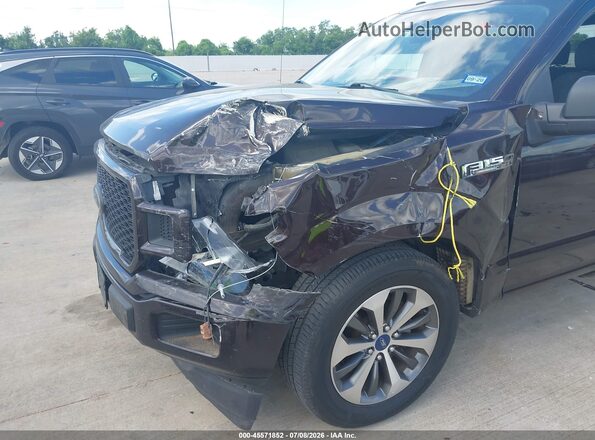 1FTEW1CP1KKC09774 2019 FORD F150 Maroon Front view