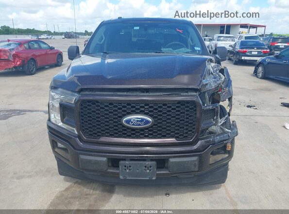 1FTEW1CP1KKC09774 2019 FORD F150 Maroon Instrument cluster view