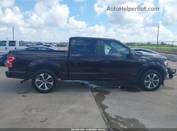 1FTEW1CP1KKC09774 2019 FORD F150 Maroon Rear interior view