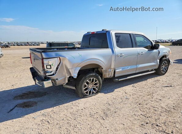 1FTEW1CP1MFB93815 2021 FORD F150 Silver Rear right