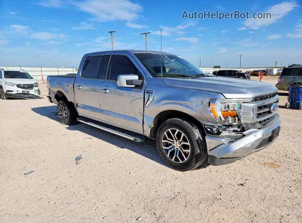 1FTEW1CP1MFB93815 2021 FORD F150 Silver Front right