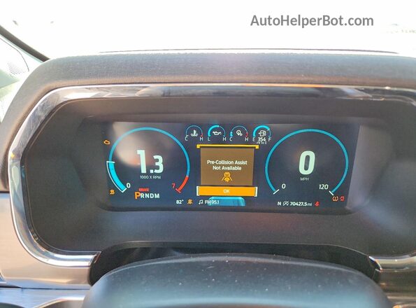 1FTEW1CP1MFB93815 2021 FORD F150 Silver Instrument cluster view