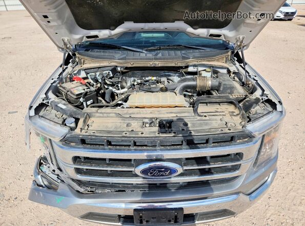 1FTEW1CP1MFB93815 2021 FORD F150 Silver Rear interior view