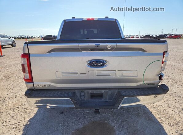 1FTEW1CP1MFB93815 2021 FORD F150 Silver Rear view