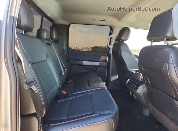 1FTEW1CP1MFB93815 2021 FORD F150 Silver Rear seats view
