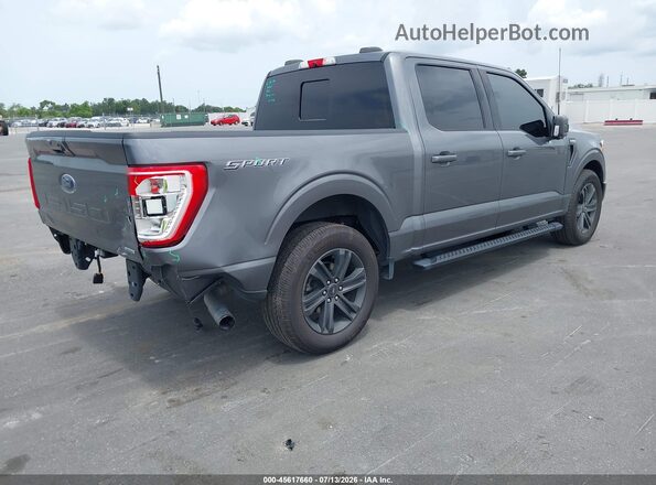 1FTEW1CP1MFD08560 2021 FORD F150 Gray Trasero derecho