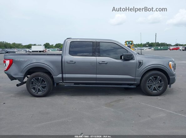 1FTEW1CP1MFD08560 2021 FORD F150 Gray Vista interior de 360 grados