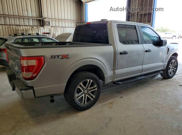 1FTEW1CP1MKD48127 2021 FORD F150 Silver Tył prawy