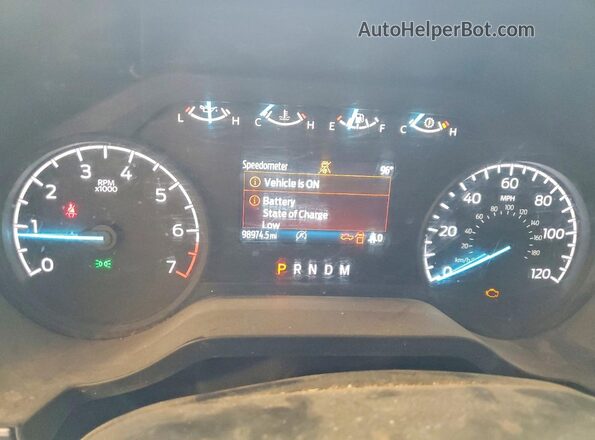 1FTEW1CP1MKD48127 2021 FORD F150 Silver Widok zestawu wskaźników