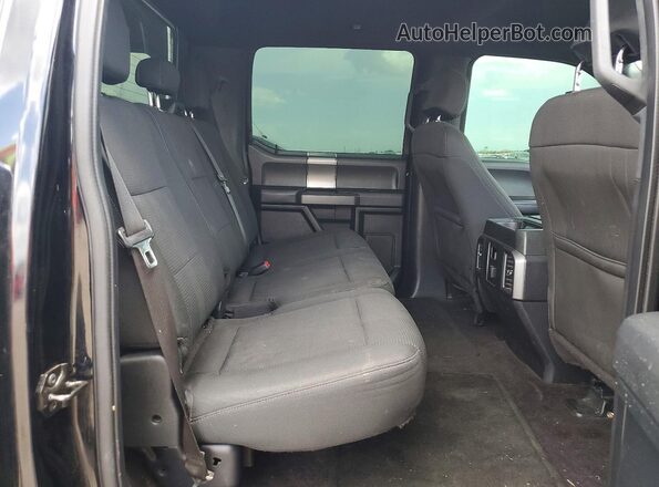 1FTEW1CP2GKE23082 2016 FORD F150 Black Vista de los asientos traseros