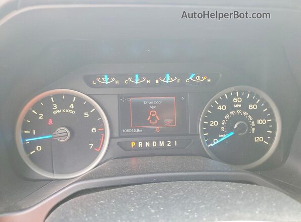 1FTEW1CP2GKF16121 2016 FORD F150 Silver Սարքավորումների վահանակի տեսք
