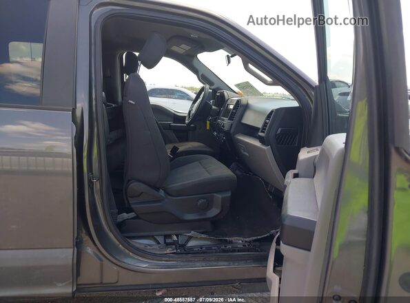 1FTEW1CP2JKD80631 2018 FORD F150 Gray წინა სალონის ხედი