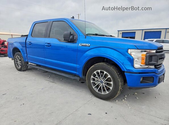 1FTEW1CP2KKE34172 2019 FORD F150 Синий Передняя правая четверть
