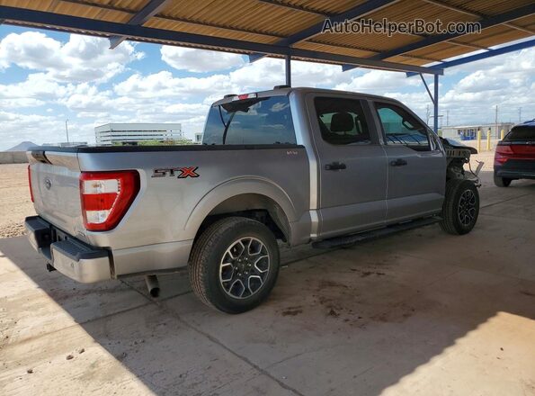 1FTEW1CP2NFA29684 2022 FORD F150 Silver Հետևի աջ