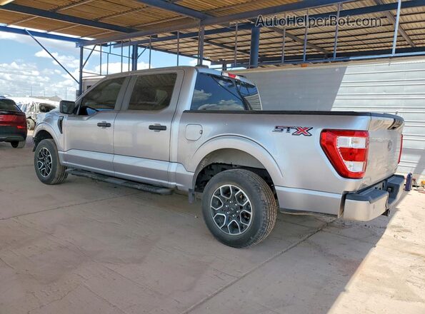 1FTEW1CP2NFA29684 2022 FORD F150 Silver Հետևի ձախ