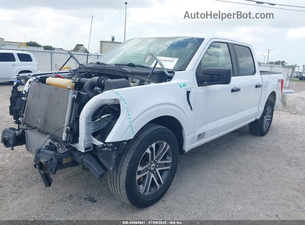 1FTEW1CP2NKD77377 2022 FORD F150 White წინა მარცხენა ხედი სამი მეოთხედიდან