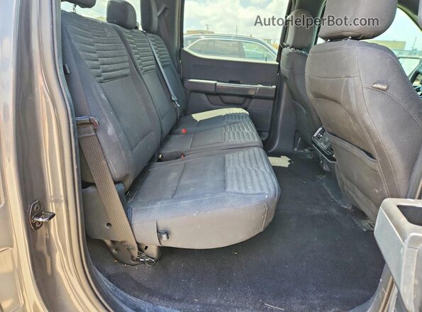 1FTEW1CP2PKF56005 2023 FORD F150 Gray Rear seats view