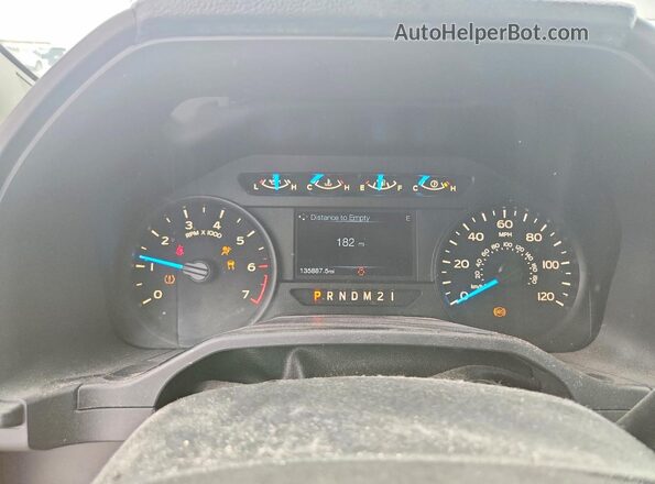 1FTEW1CP3GKF17553 2016 FORD F150 Gray Սարքավորումների վահանակի տեսք