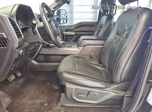 1FTEW1CP3JFB51609 2018 FORD F150 Black Front interior view