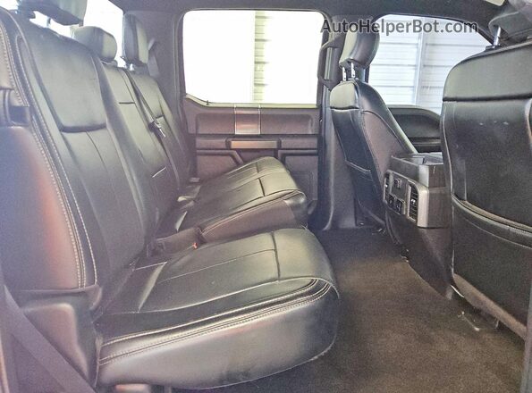 1FTEW1CP3JFB51609 2018 FORD F150 Black Rear seats view
