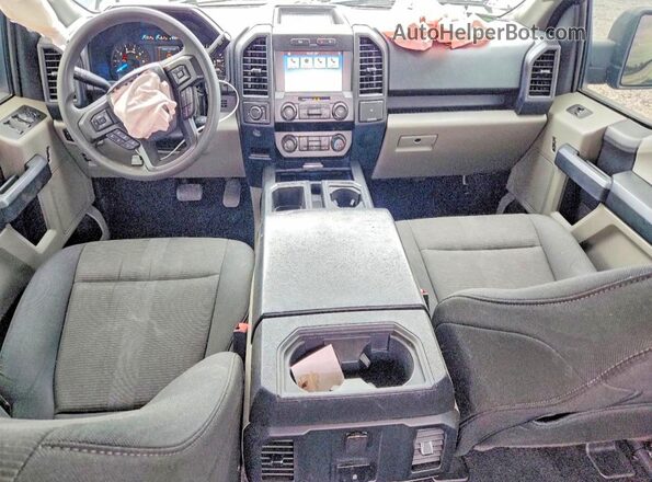 1FTEW1CP3KKE45178 2019 FORD F150 Black Dashboard view