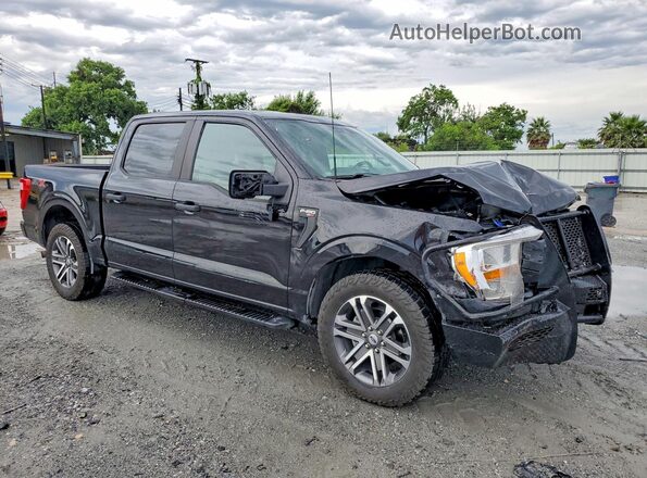 1FTEW1CP3NFA11596 2022 FORD F150 Черный Передняя правая четверть