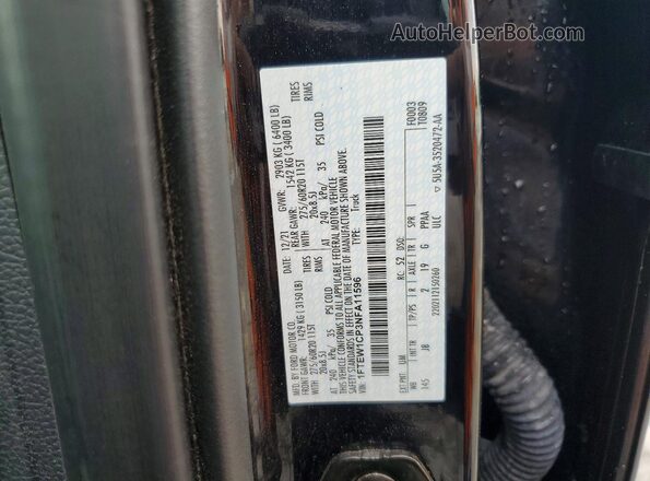 1FTEW1CP3NFA11596 2022 FORD F150 Черный Вид подкапотного пространства
