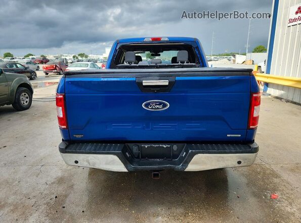 1FTEW1CP4JFB21499 2018 FORD F150 Blue Rear view