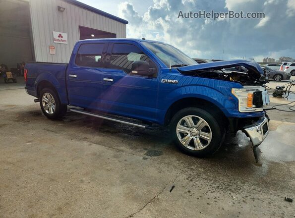 1FTEW1CP4JFB21499 2018 FORD F150 Blue Front right