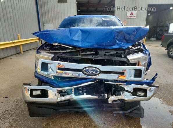 1FTEW1CP4JFB21499 2018 FORD F150 Blue Front view
