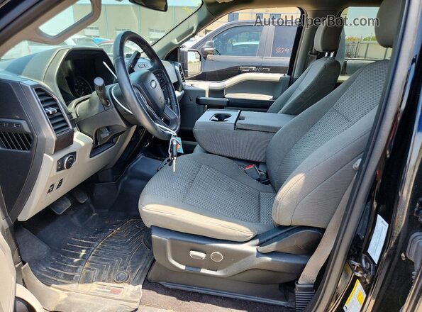 1FTEW1CP4JKF39696 2018 FORD F150 Black Widok wnętrza z przodu