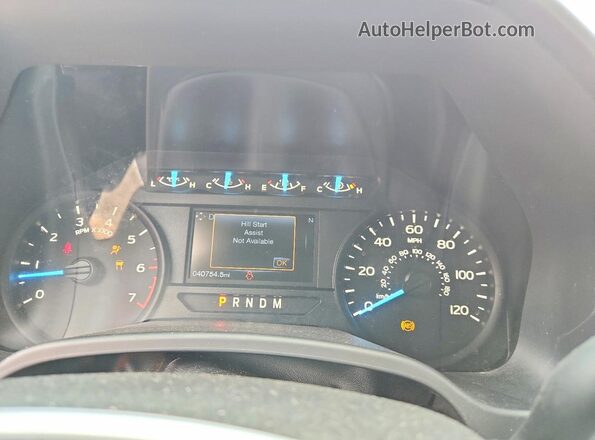 1FTEW1CP4KFA31741 2019 FORD F150 White Instrument cluster view