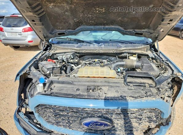 1FTEW1CP4PKD21590 2023 FORD F150 Blue Սալոնի հետևի տեսք