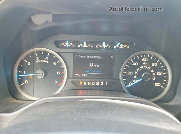 1FTEW1CP5GKE53502 2016 FORD F150 Серебряный Вид щитка приборов