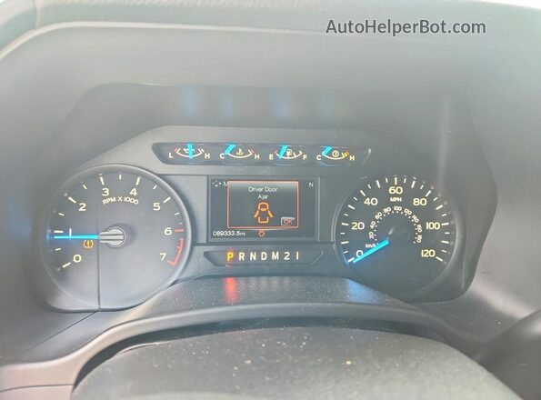1FTEW1CP5HKC98211 2017 FORD F150 Red Instrument cluster view