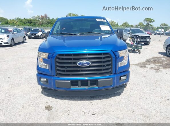 1FTEW1CP5HKE06018 2017 FORD F150 Blue Սարքավորումների վահանակի տեսք