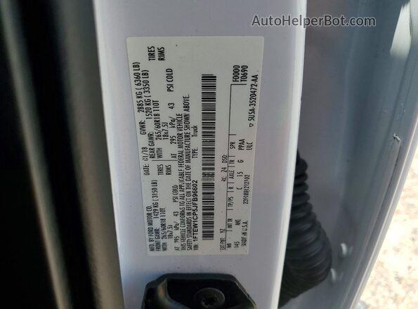1FTEW1CP5JFB96602 2018 FORD F150 Белый Вид подкапотного пространства