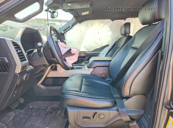 1FTEW1CP5KKF00648 2019 FORD F150 Gray Front interior view