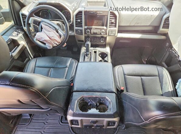 1FTEW1CP5KKF00648 2019 FORD F150 Gray Dashboard view