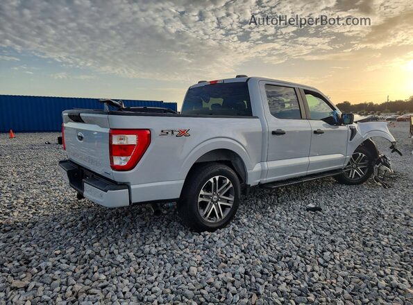 1FTEW1CP5MKD80062 2021 FORD F150 Silver Trasero derecho