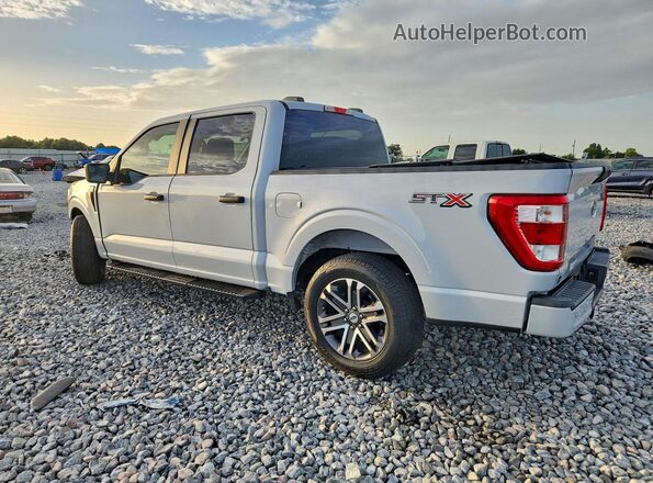 1FTEW1CP5MKD80062 2021 FORD F150 Silver Trasero izquierdo
