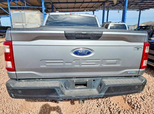 1FTEW1CP5MKE83093 2021 FORD F150 Silver Հետևի տեսք