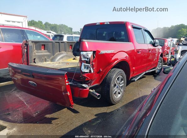 1FTEW1CP6GFA75490 2016 FORD F150 Red Задня права чверть